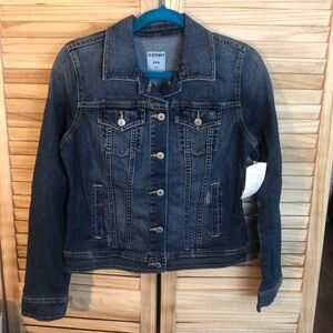 Old Navy Hand Distressed Classic Jean Jacket - Size M